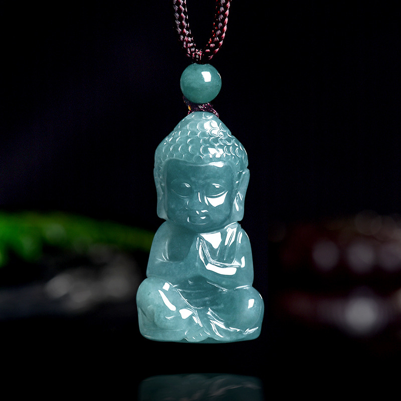 Jewelry & Watches Company - Colar Pingente Buda Bebê de Jade