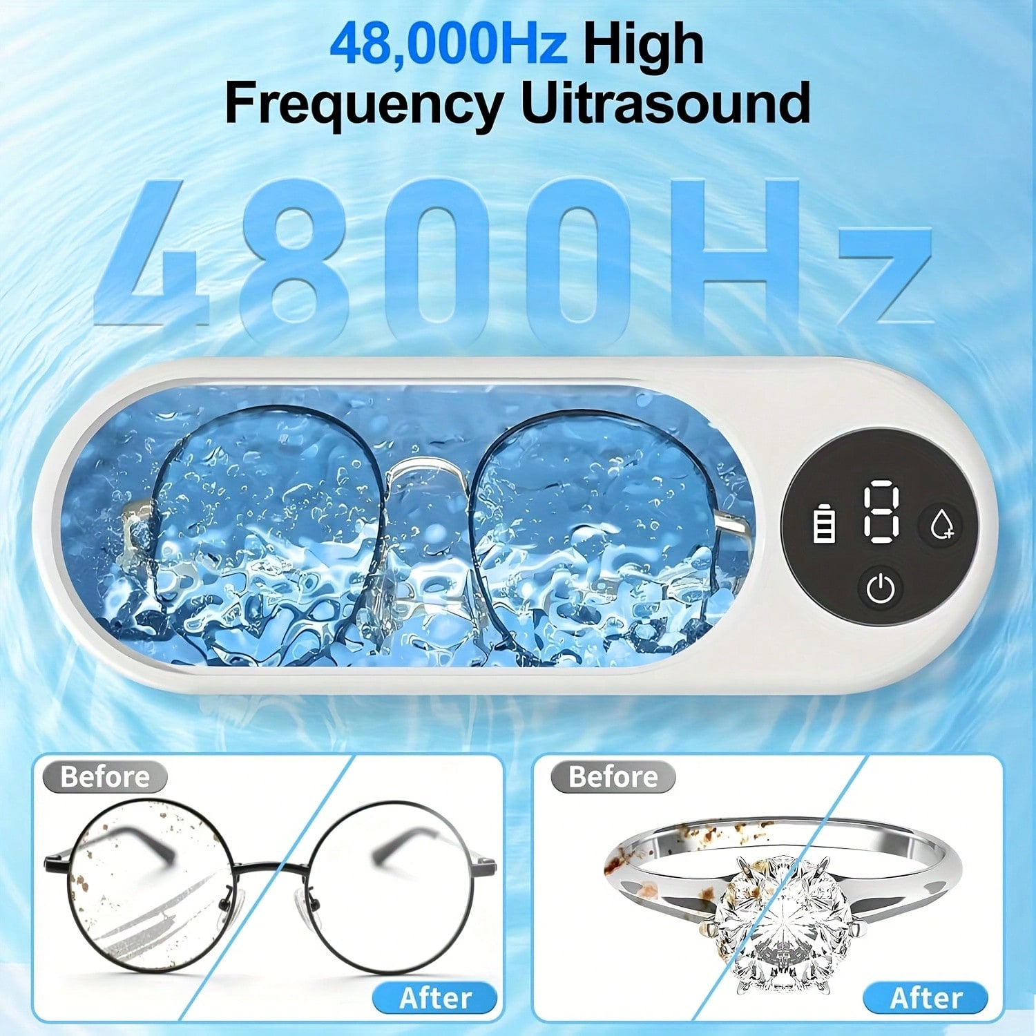 Limpador ultrassônico portátil - Jewelry Essentials Watches avaliação e preço