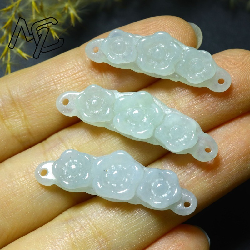 1 peça de Flor de Jadeíta Natu - Jewelry & Watches Company avaliação e preço
