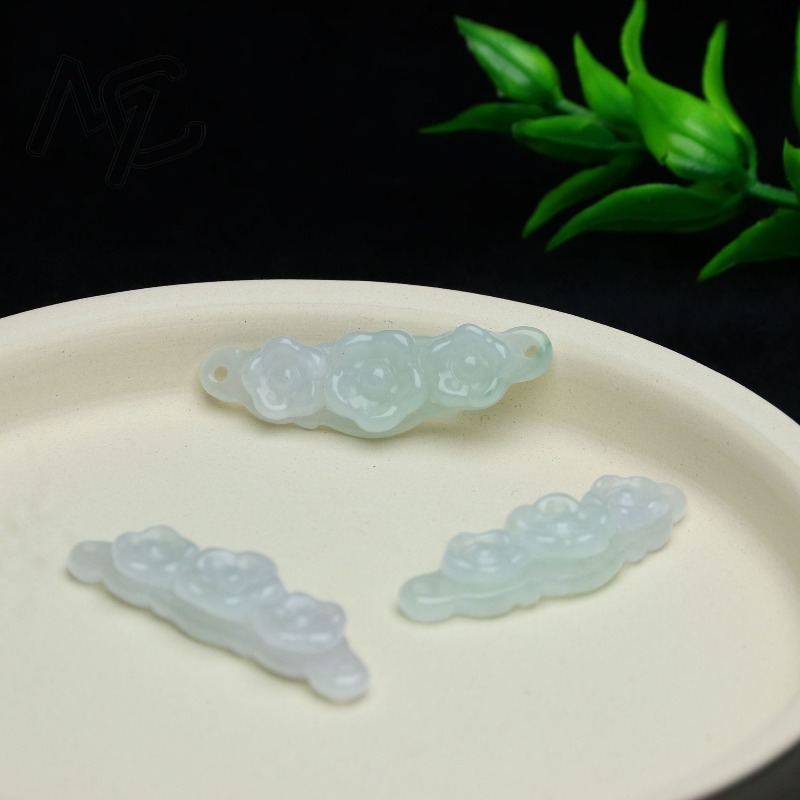 1 peça de Flor de Jadeíta Natu - Jewelry & Watches Company avaliação e preço